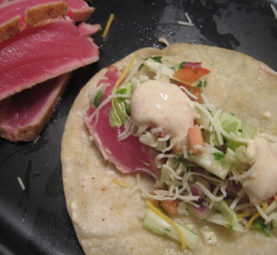 Seared Ahi Tuna Tacos