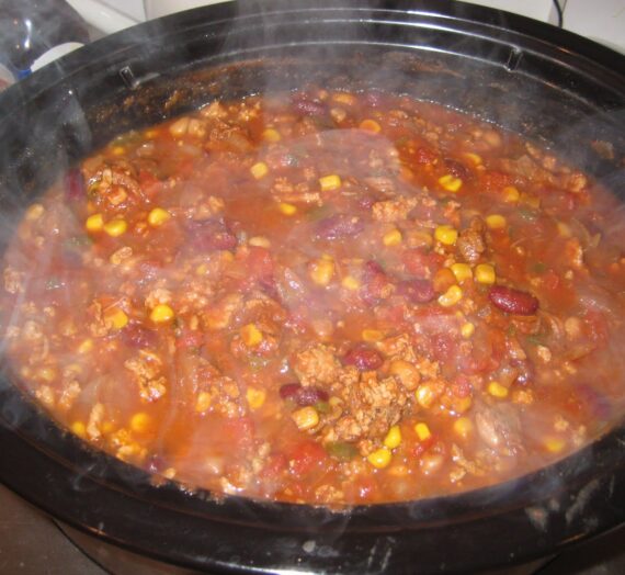 Chili Con Carne with Beans (a slow cooker recipe)