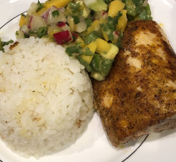 Blackened Mahi Mahi with Mango Salsa