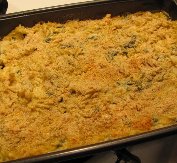 Adult Mac’N’Cheese (AKA Baked Pasta with Spinach, Lemon, and Cheese)