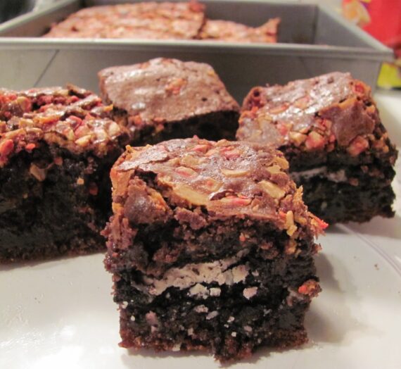 Peppermint Brownie Cookie Surprise