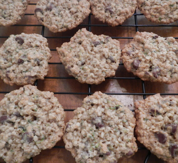 Zucchini Oatmeal Chocolate Chip Cookies