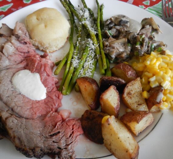 Horseradish and Garlic Crusted Prime Rib