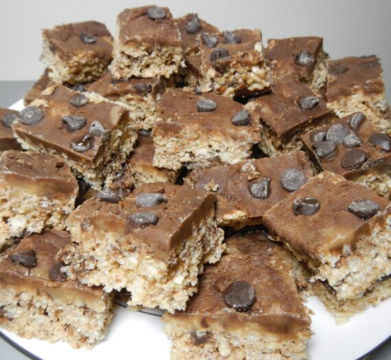 Chocolate Chip Cookie Dough Rice Crispy Treats