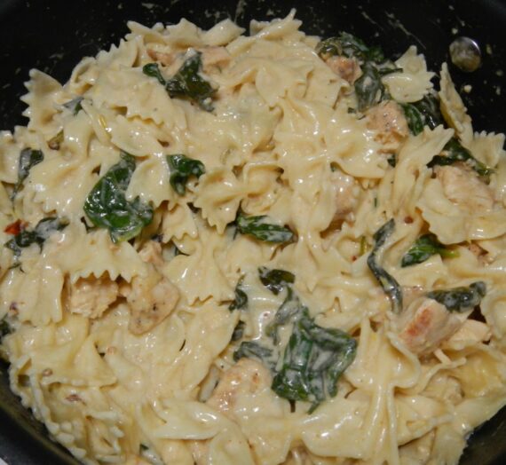 Creamy Lemon and Spinach Pasta