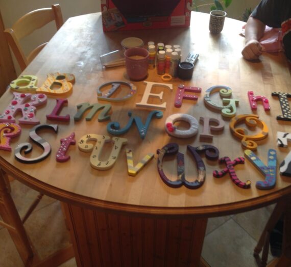 DIY Nursery Alphabet